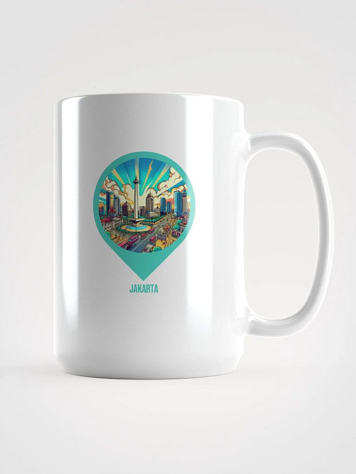 Cityscape Pin Mug | AI Design Jakarta city product image (1)
