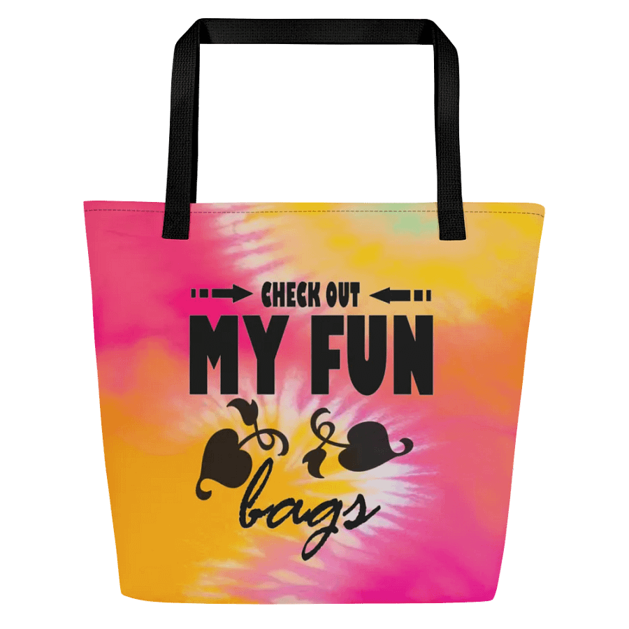 Fun-Tastic Tie-Dye Tote: CHECK OUT MY FUN bags product image (1)