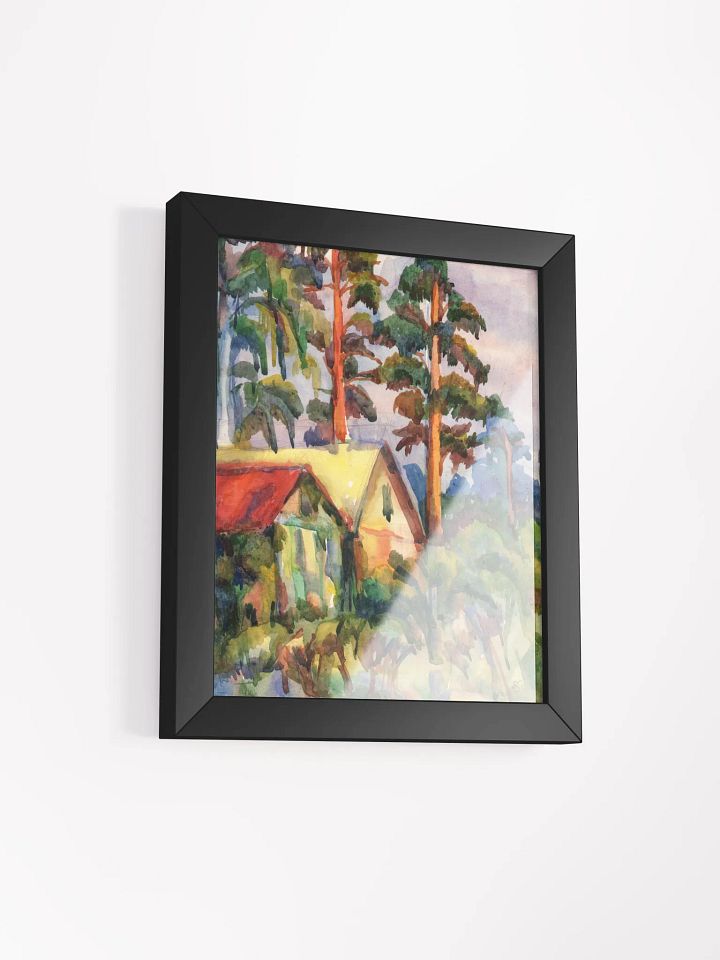 Enchanted Pine Forest Matte Poster - Cottages in Pine Forest product image (5)