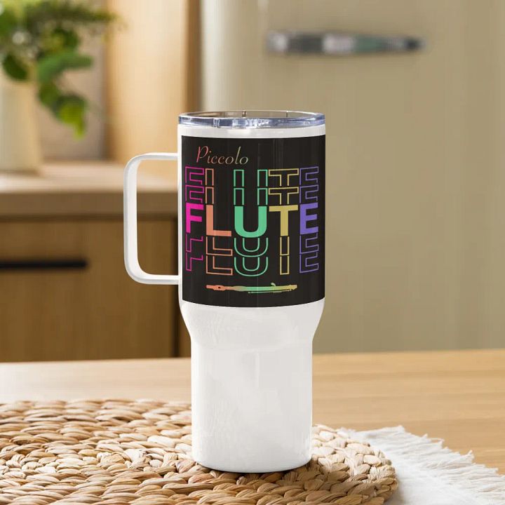 Symmetrical Flute Graphic Travel Mug - Picc product image (1)