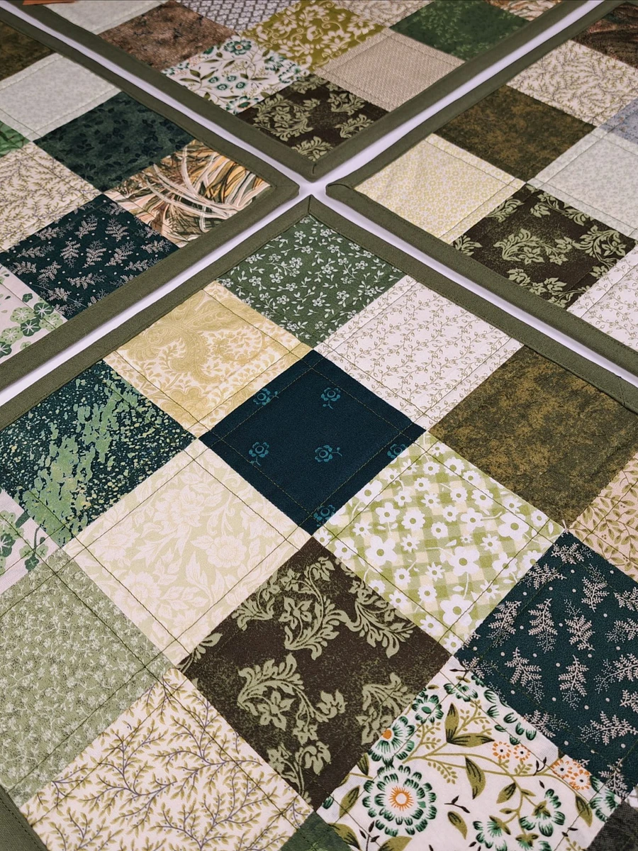 Shades of Green Quilted Placemats product image (1)
