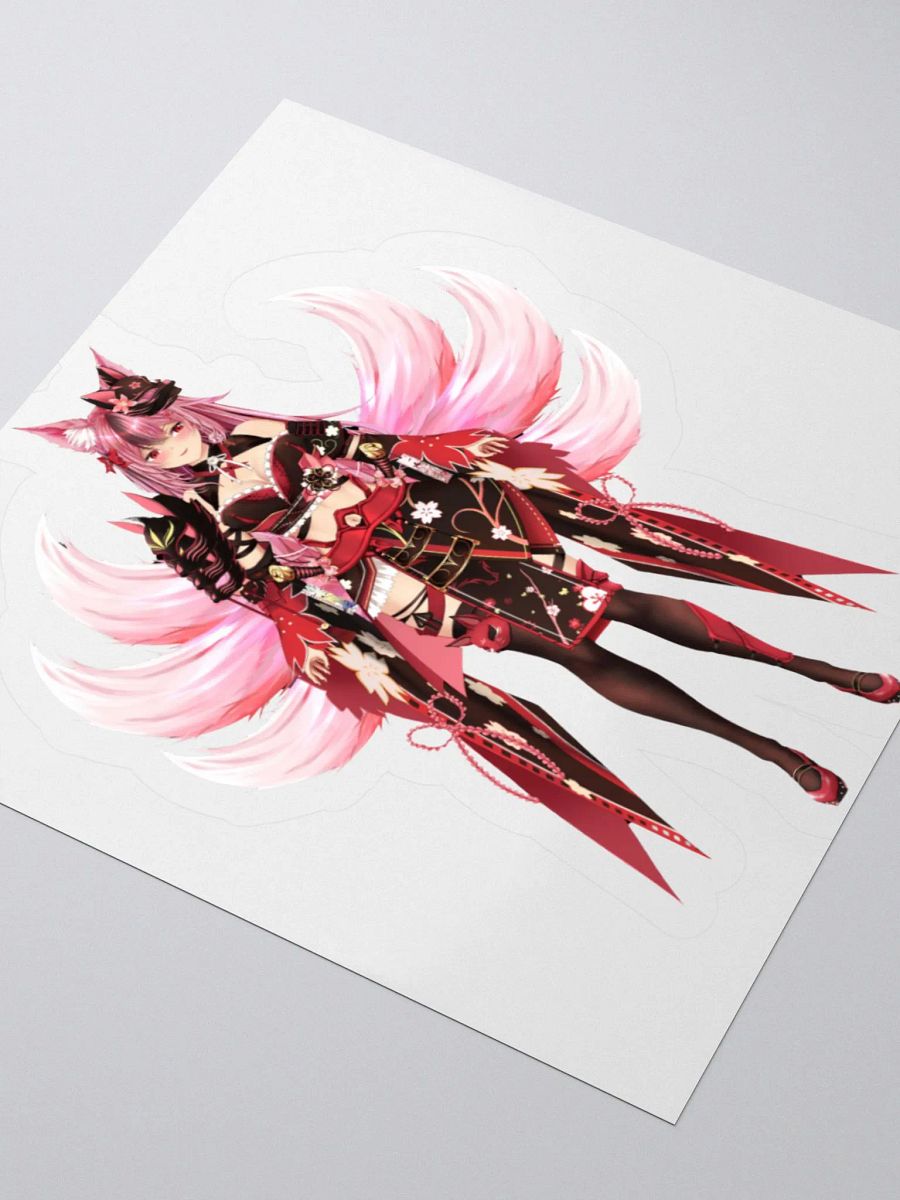 Floral Kitsune Kiss Cut Stickers product image (3)
