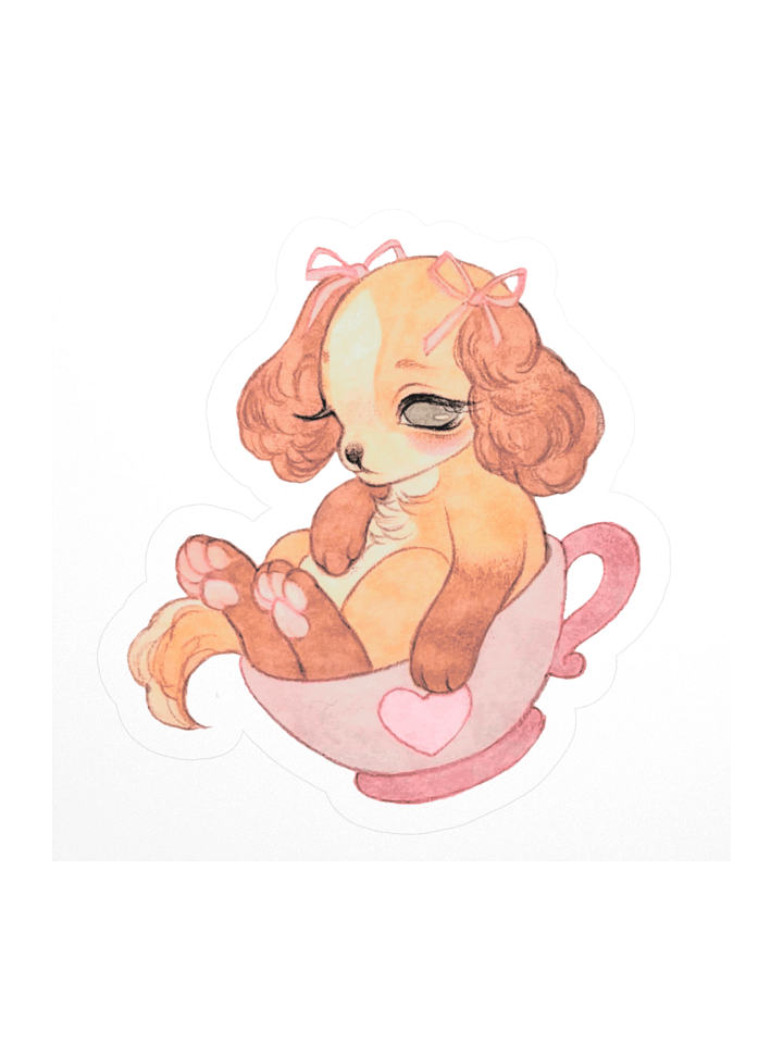 Pup in a Cup Sticker product image (1)