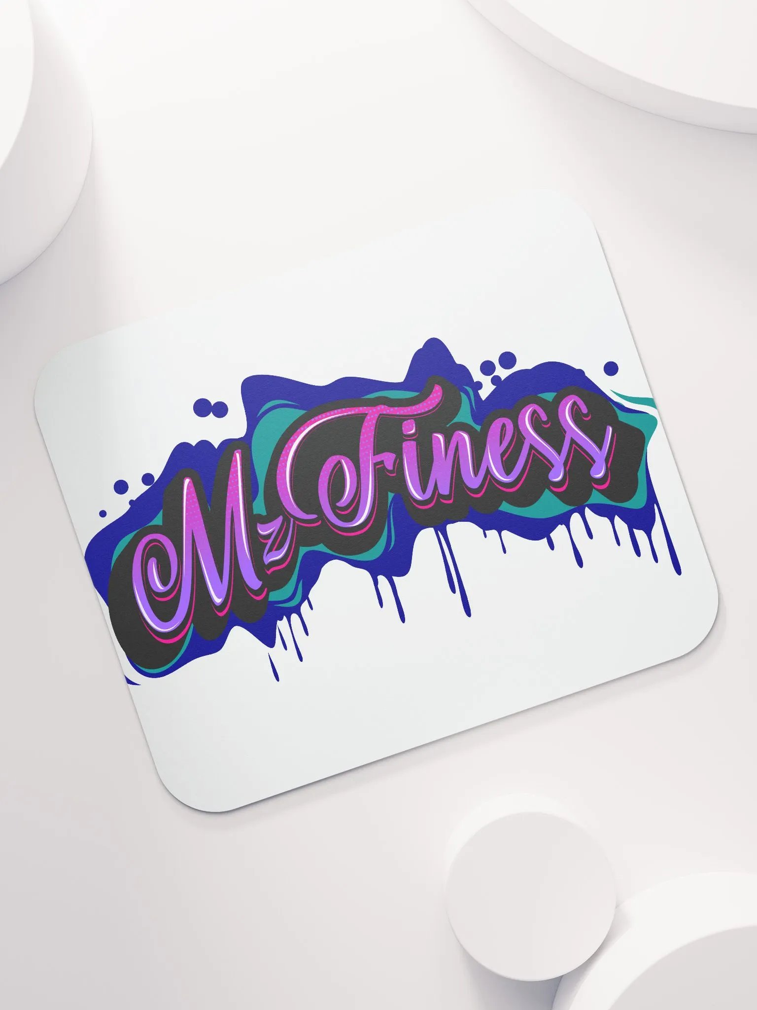 Neon MzFiness Logo Mouse Pad product image (7)