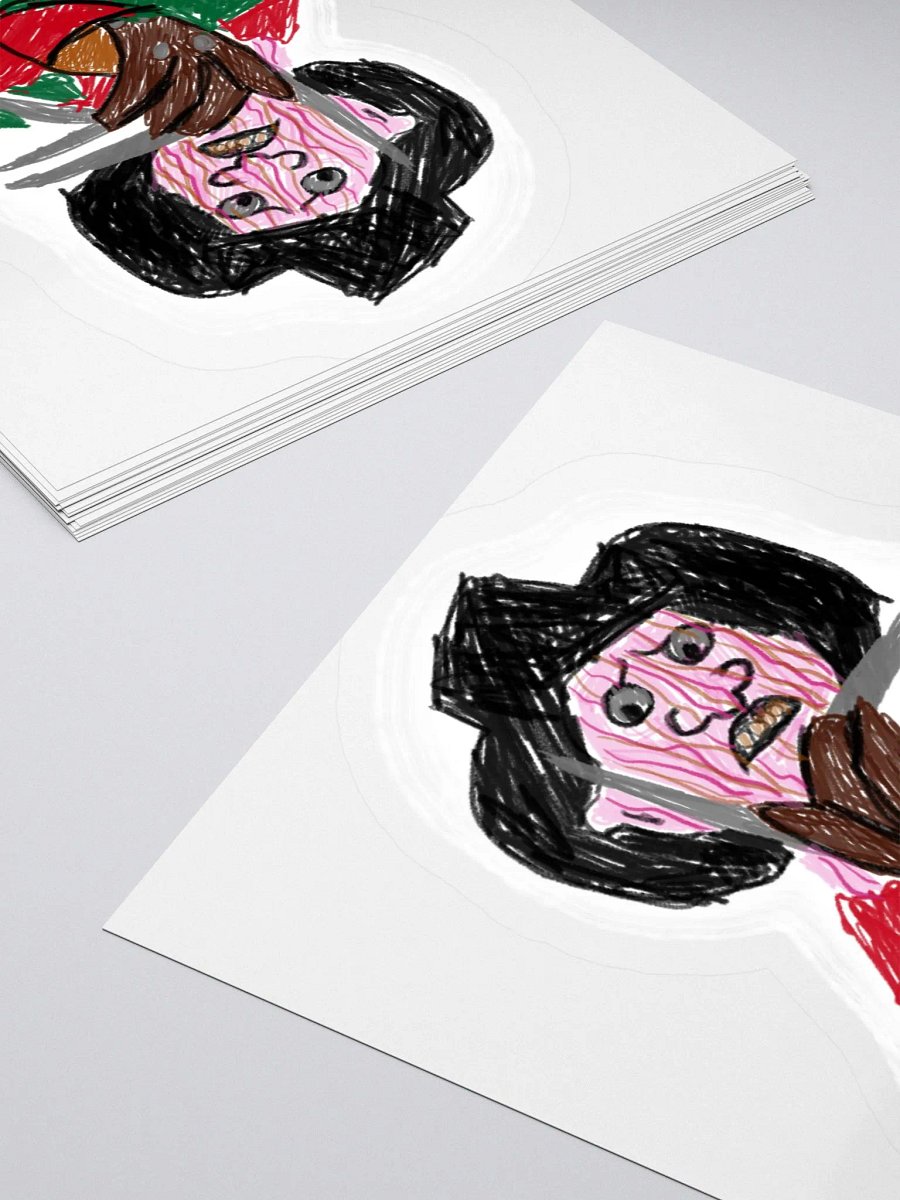 😈 "Fred's Nightmare" Horror Creepy Art Sticker 🔪 product image (4)