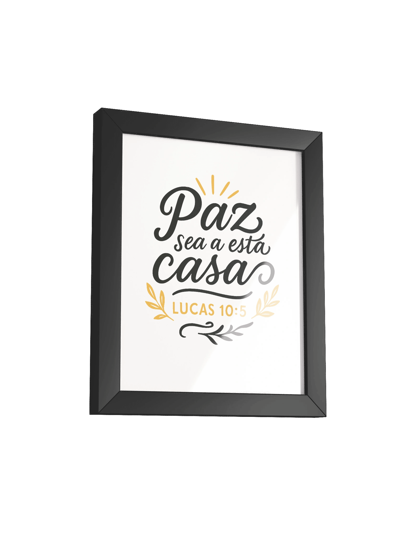 Framed Christian Poster (Spanish) – Luke 10:5 product image (14)