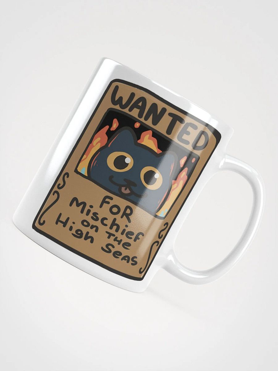 Straw Cat Mug – Mischief on the High Seas (White Glossy Mug Edition) product image (4)