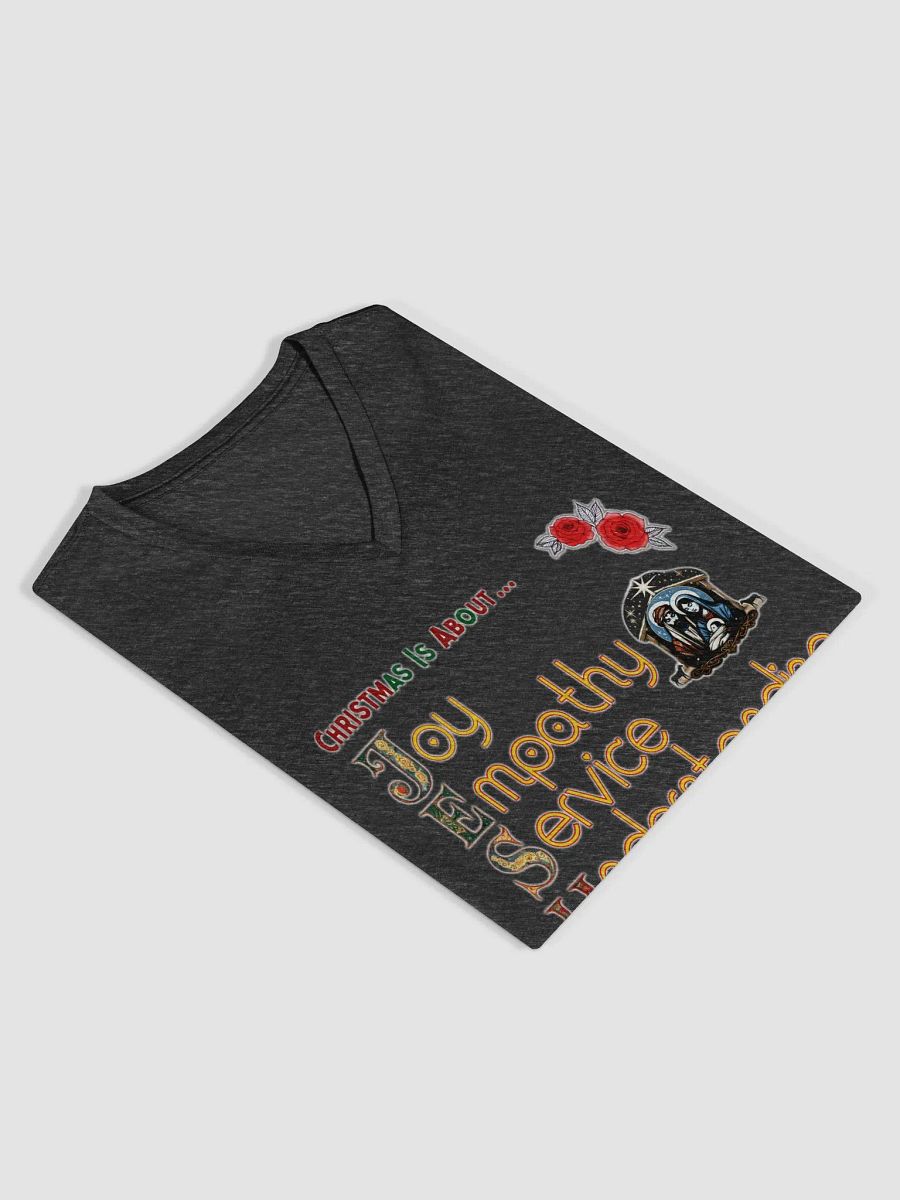 Christmas is About JESUS V-Neck Tee product image (3)