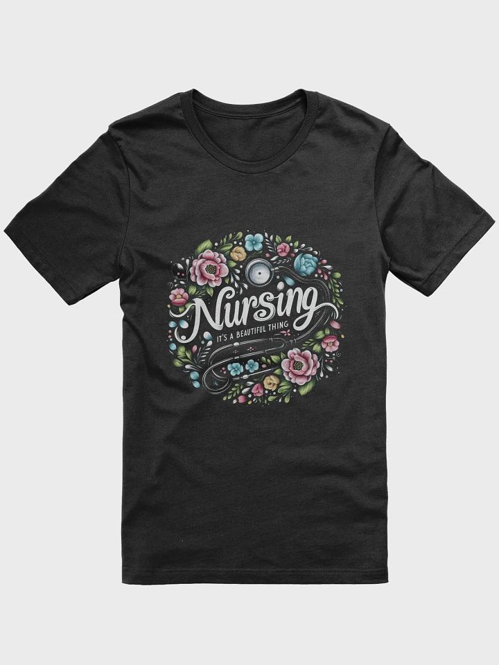 Floral Nursing Stethoscope T-Shirt product image (4)