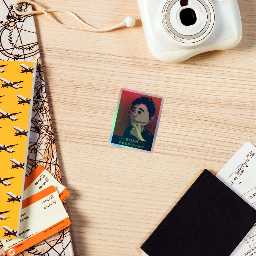 Gosh For President Holographic Sticker product image (5)