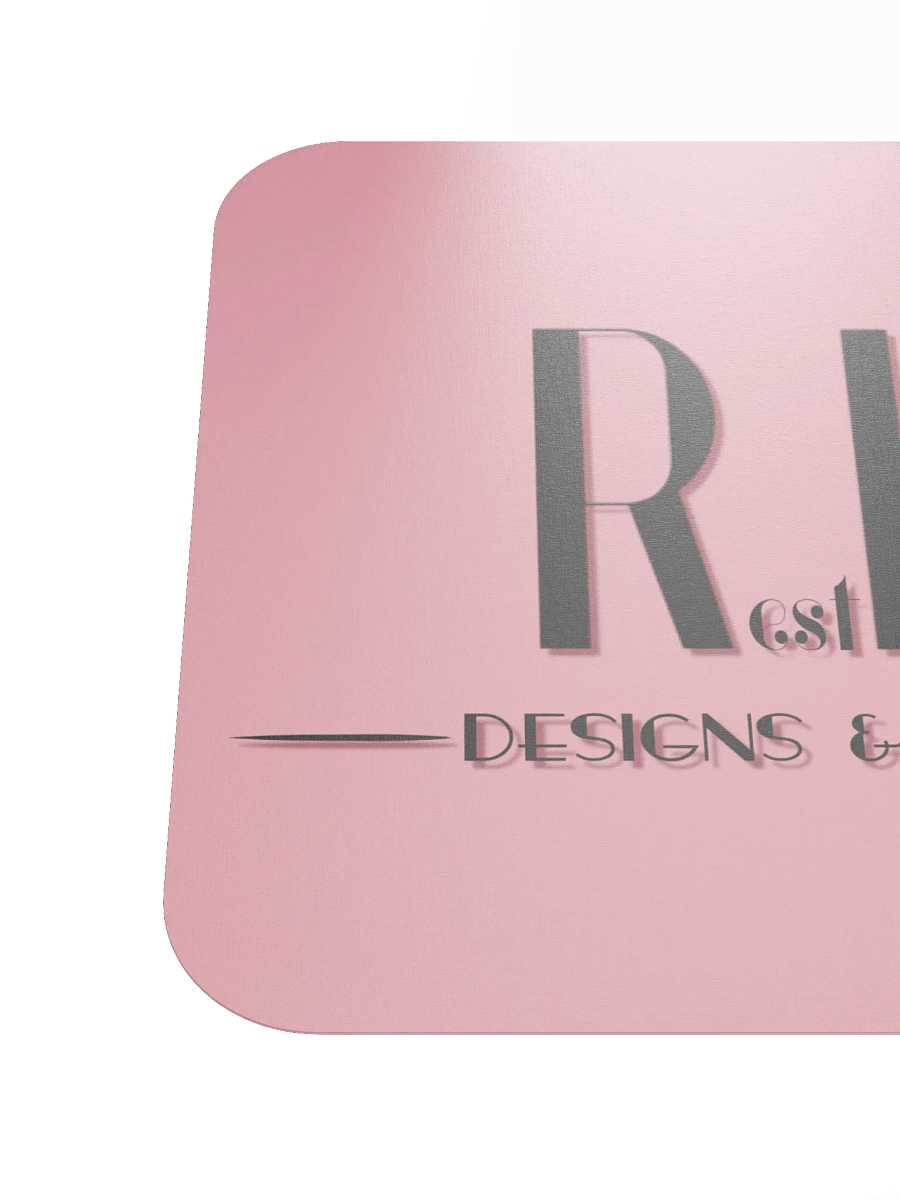 RIP Minimalist Logo Mouse Pad - Pink product image (6)