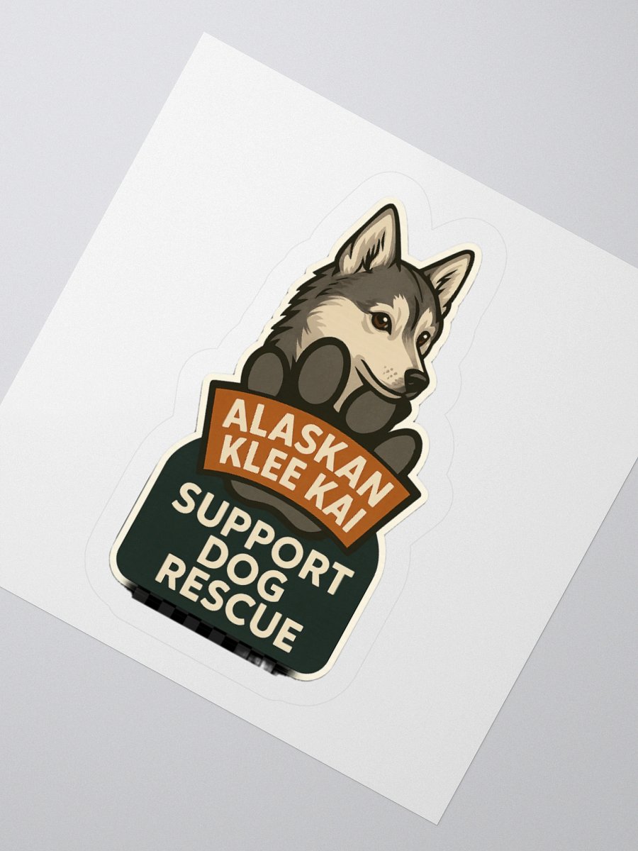 Cordell’s Paw Pack Sticker – Alaskan Klee Kai Rescue Edition (Cordell’s Shelter Collection) product image (2)