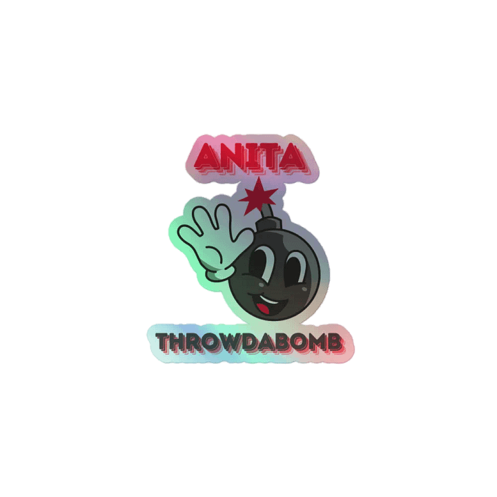 Anita Throwdabomb Holographic Sticker product image (1)