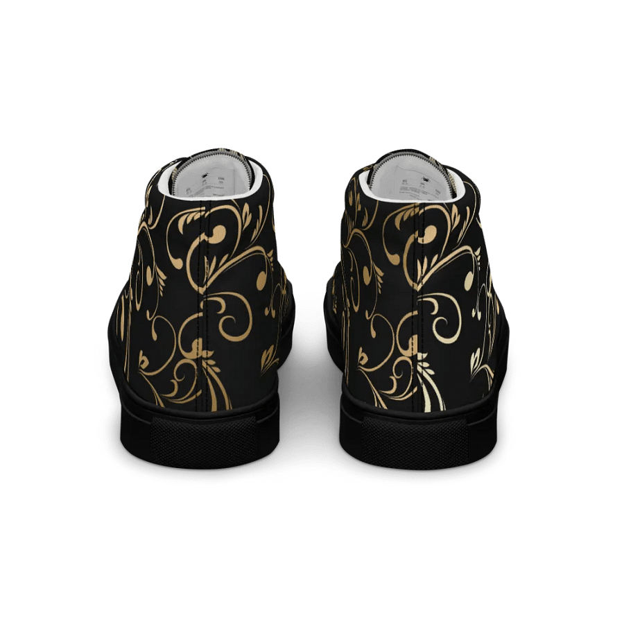 Golden Swirl Men's High Top Shoes product image (5)