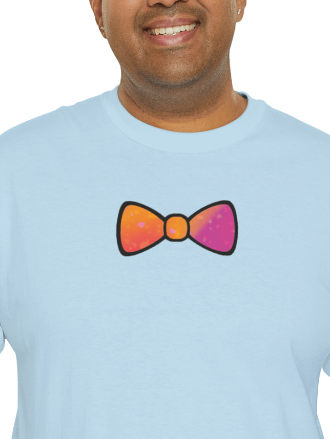 Orange/Purple Mix Watercolor Bow Tie Shirt product image (4)