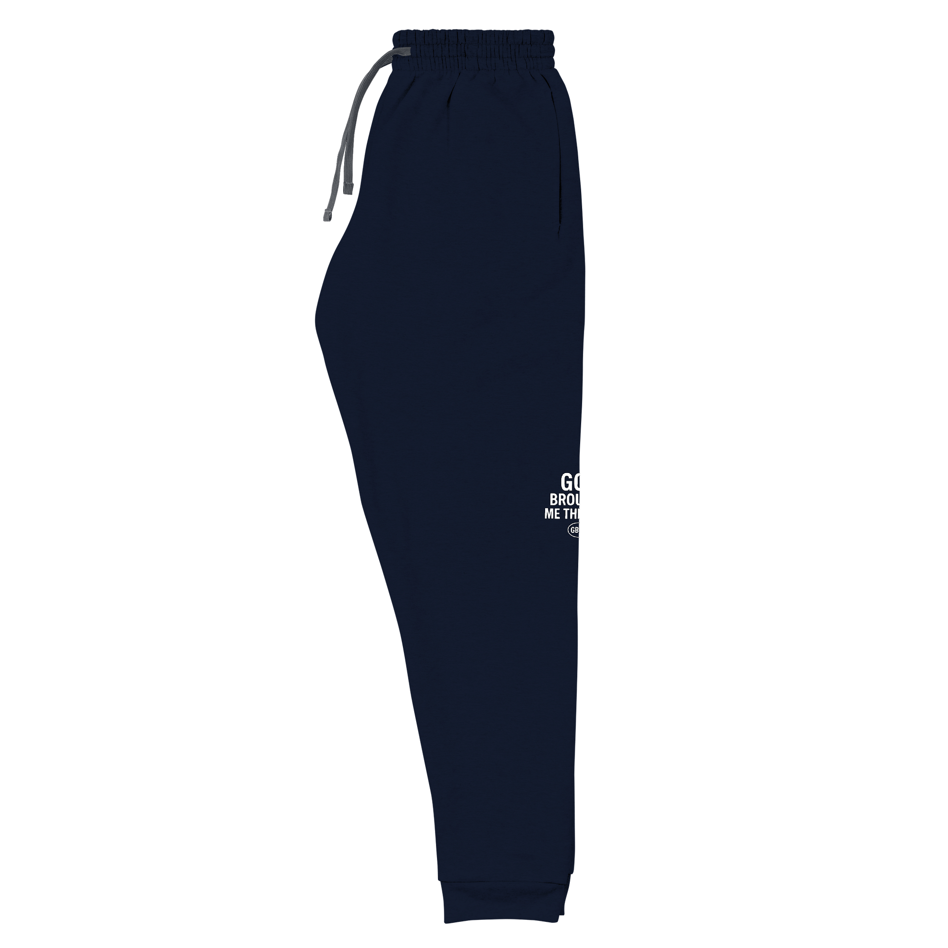 GOd Brought Me Through Joggers – Navy Blue (GBMT ) Logo Edition product image (4)