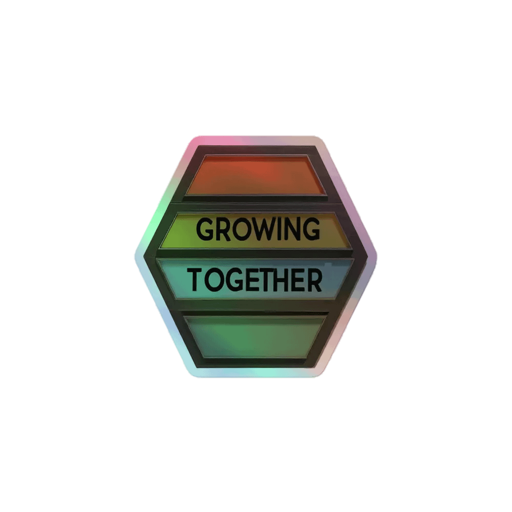 Grow Together Holographic Sticker Set product image (1)