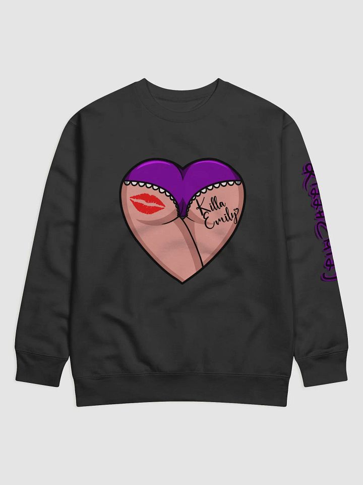 KILLA EMMY PURPLE LOGO SWEATSHIRT WITH AUTOGRAPH ON BACK product image (1)