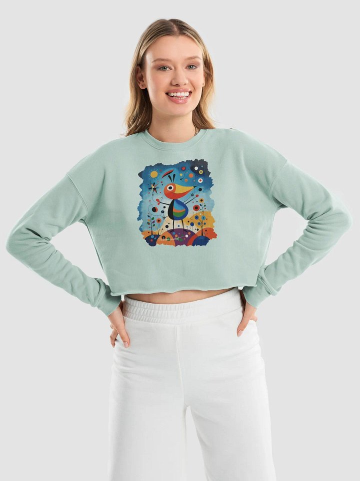 Bella+Canvas Women's Fleece Crop Sweatshirt product image (1)