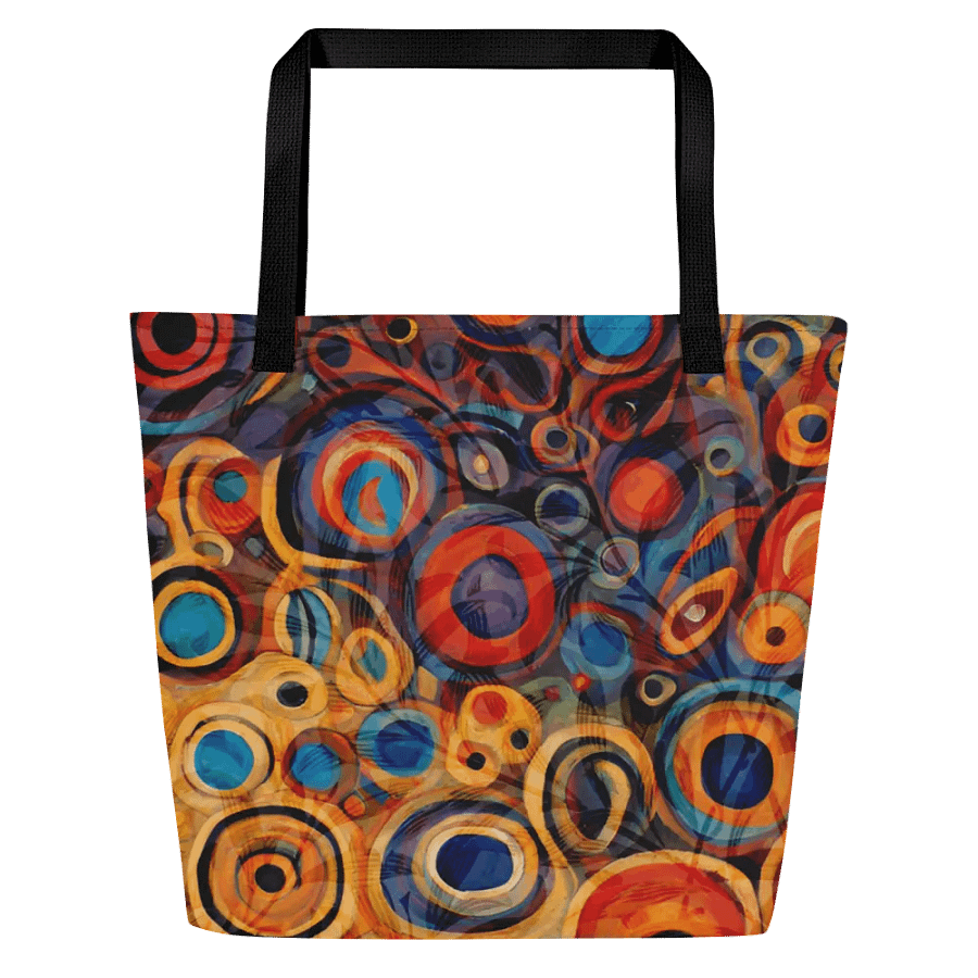 klimt inspired all over print tote for arty men and ladies product image (1)