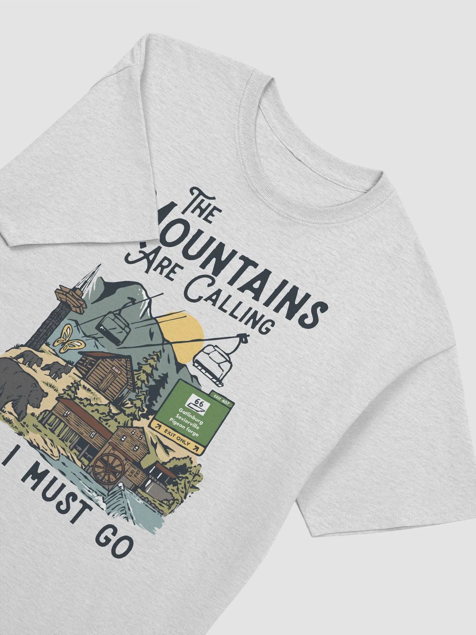 The Mountains Are Calling And I Must Go (Heavyweight T-Shirt) product image (3)