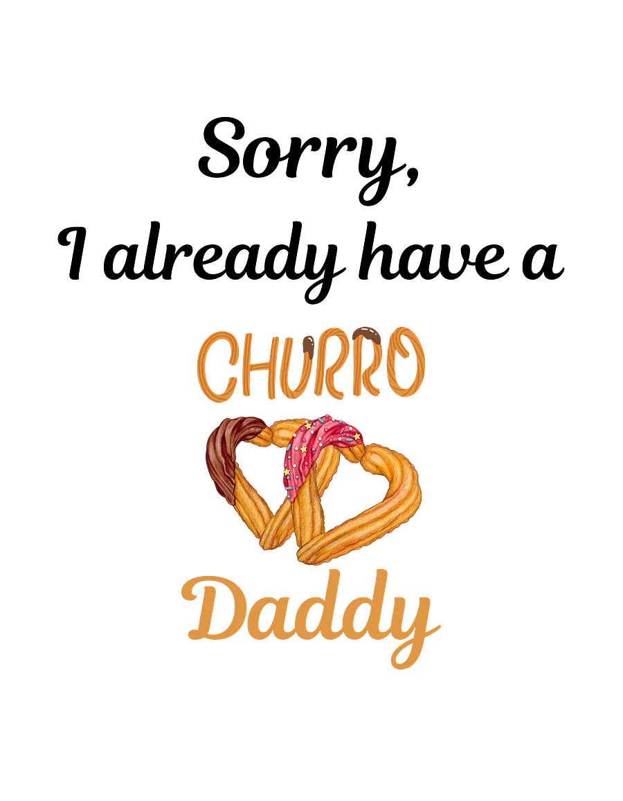 Churro Daddy Heart Women's Crop Tee product image (2)