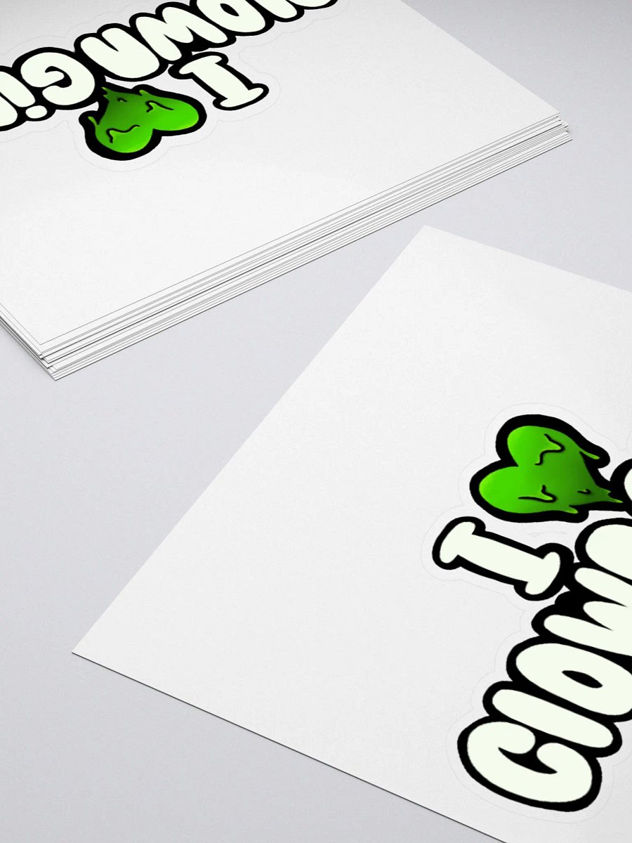 I Heart Clown Girls Sticker product image (12)