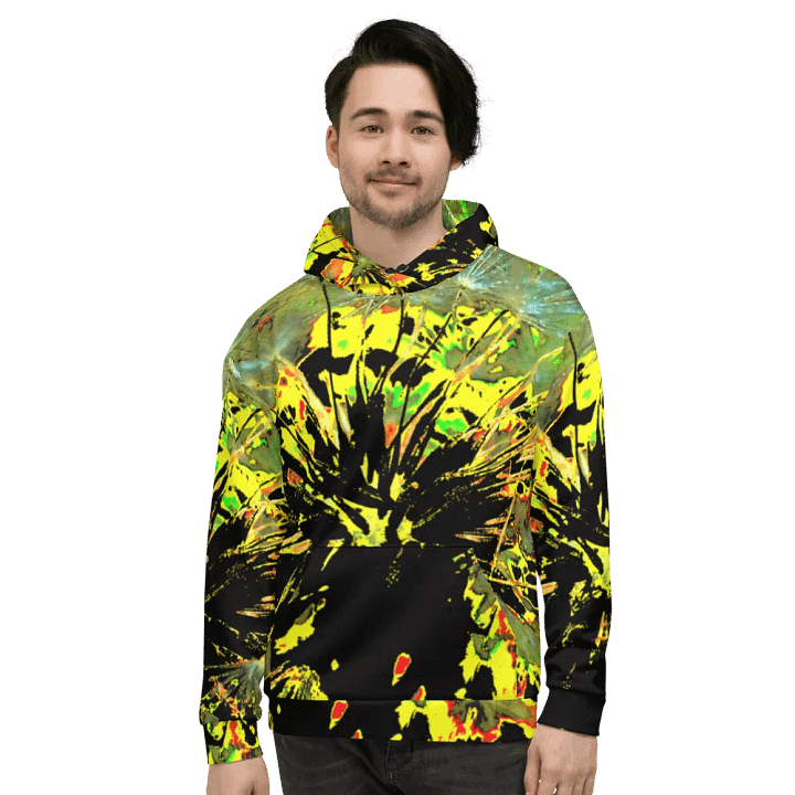 Bright Abstract Dandelion Unisex Pull Over Hoodie product image (2)
