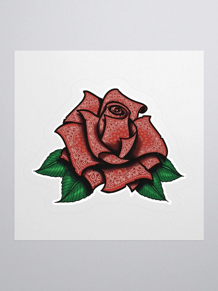 Red Rag Rose Sticker product image (1)