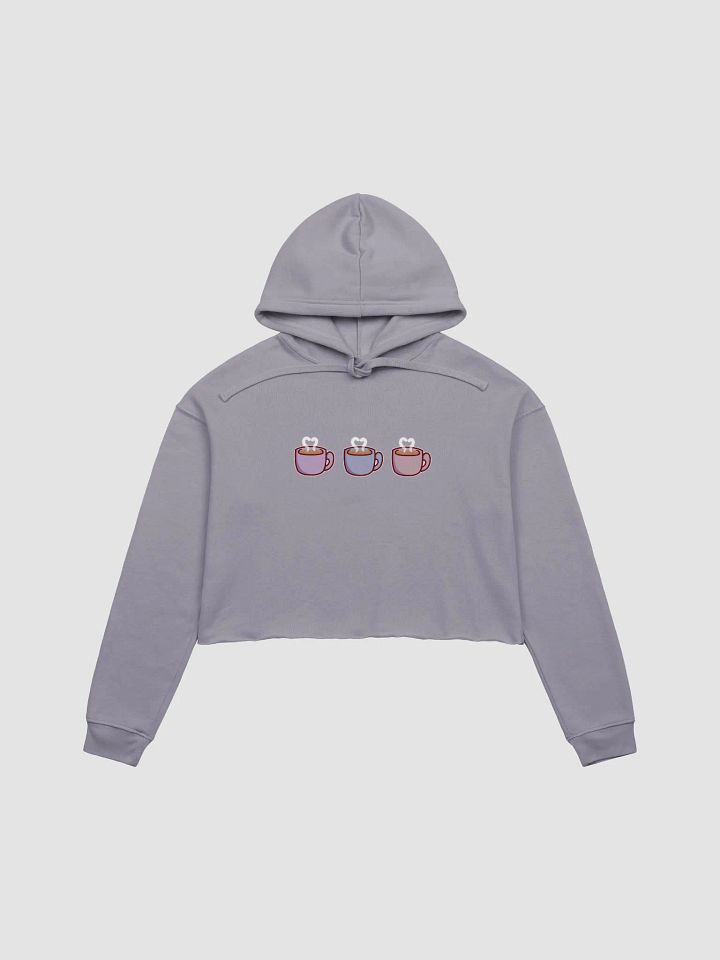 Cute & Cozy Hot Drinks Cropped Hoodie product image (1)