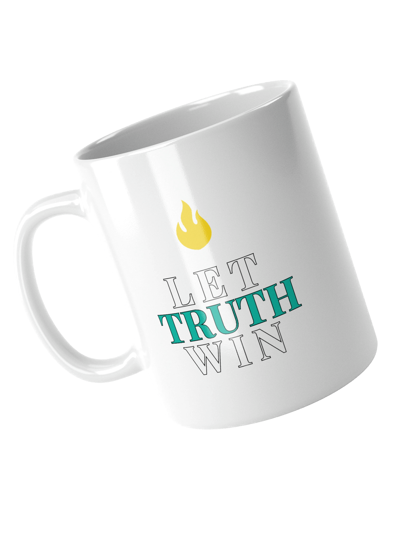 Let Truth Win Flame White Mug - LTW product image (12)