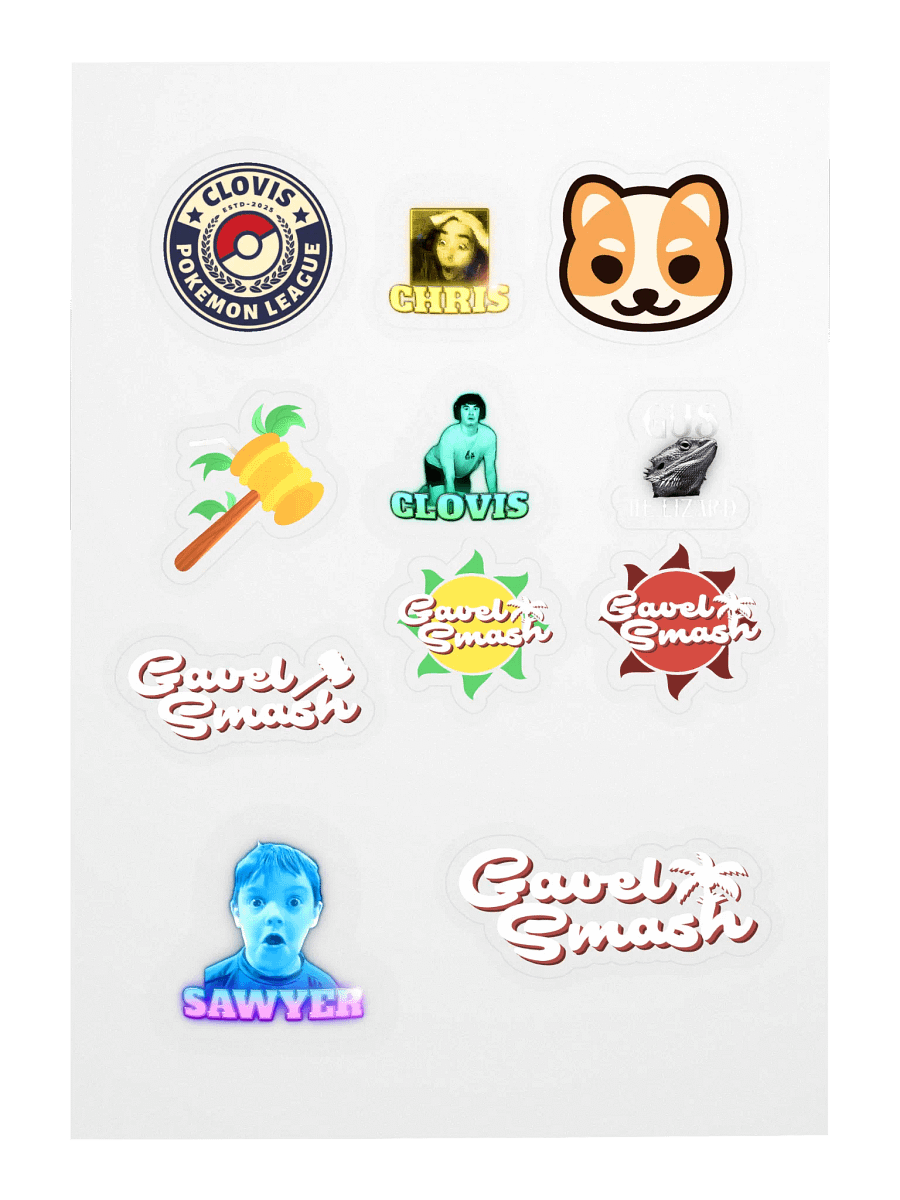 Gavel Sticker Sheet product image (3)