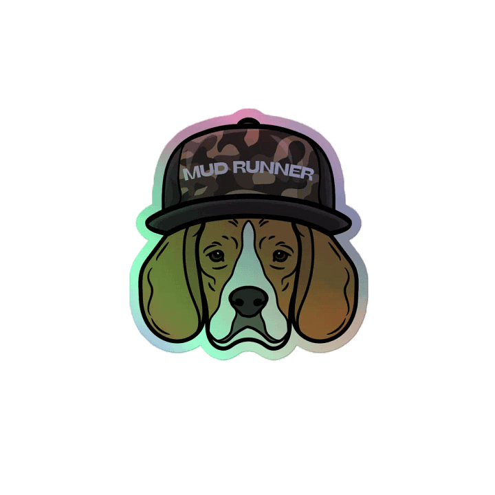 Mud Runner Dog Holographic Sticker Sheet product image (2)