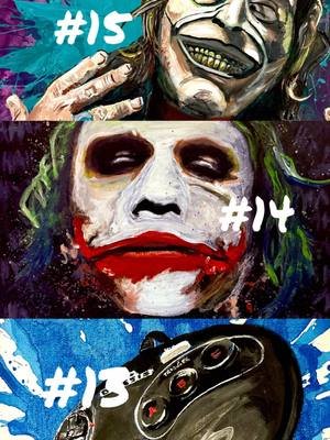 My top 25 favorite paintings of 2025: Number 15: the Grabber (the Black Phone) Number 14: Heath Ledger’s Joker Number 13: Sega Genesis Controller Splatter #theblackphone #heathledger #thejoker #segagenesis #segagenesiscontroller #LemonsArtCo #lemonsartco🍋 #favoritepaintings #theblackphone2 #thegrabber