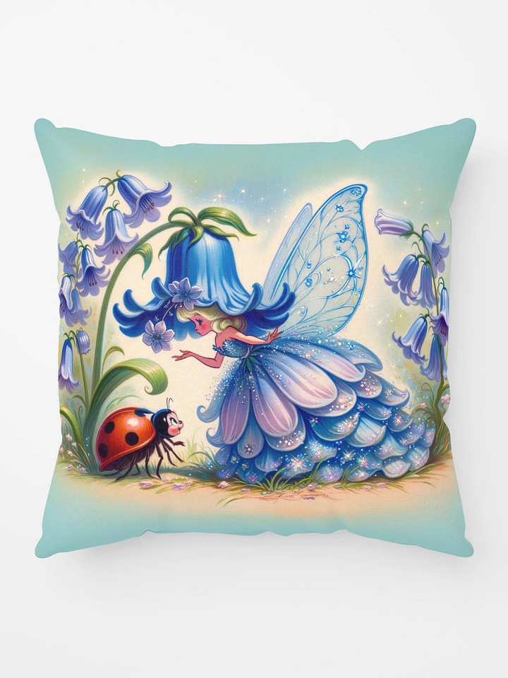 Bluebell Flower Fairy and Ladybug Pillow product image (1)