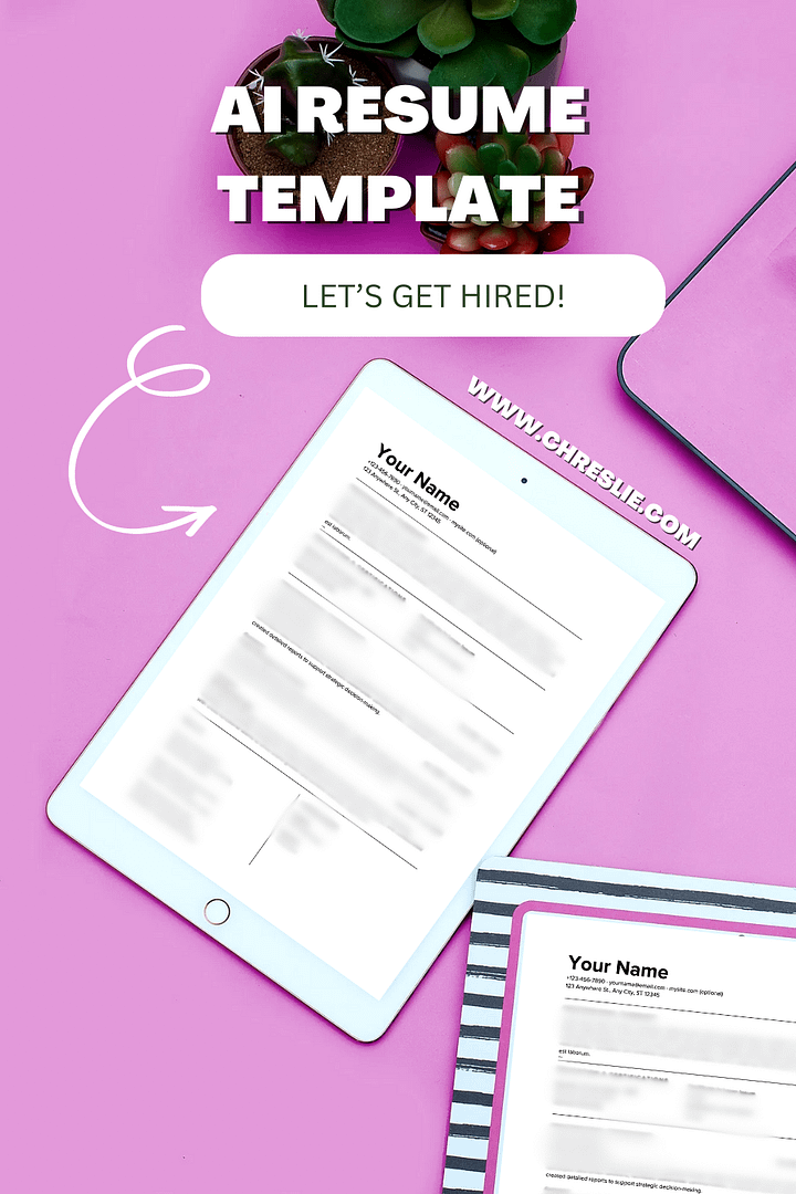 AI-Optimized Professional Resume Template product image (1)