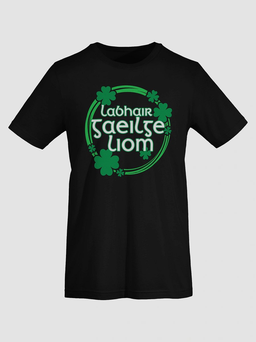 Speak Irish To Me - Labhair Gaeilge Liom ☘️ Supersoft Tee with Vintage-Feel Print product image (2)