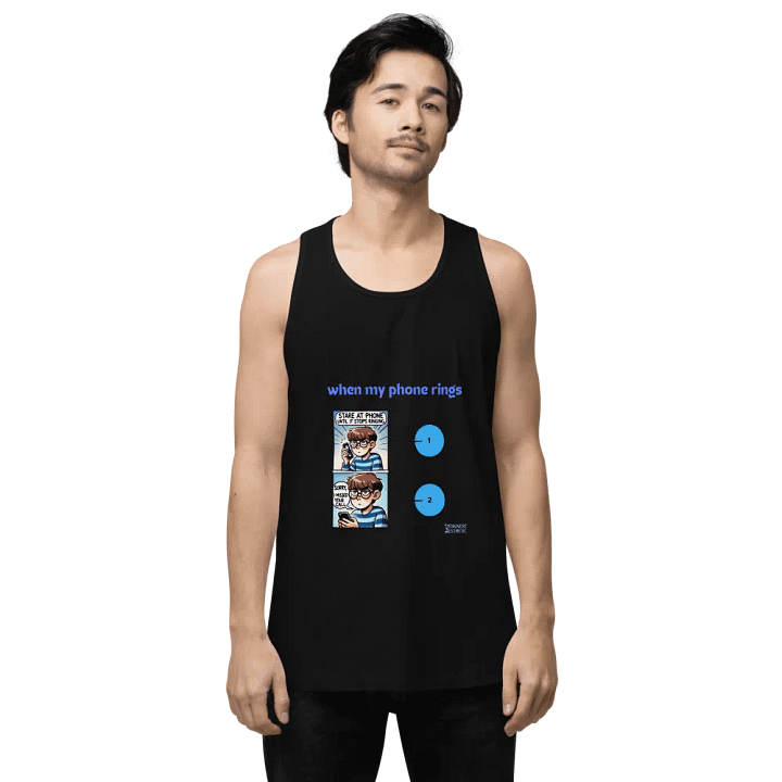 Phone Call Humor Premium Tank Top product image (1)