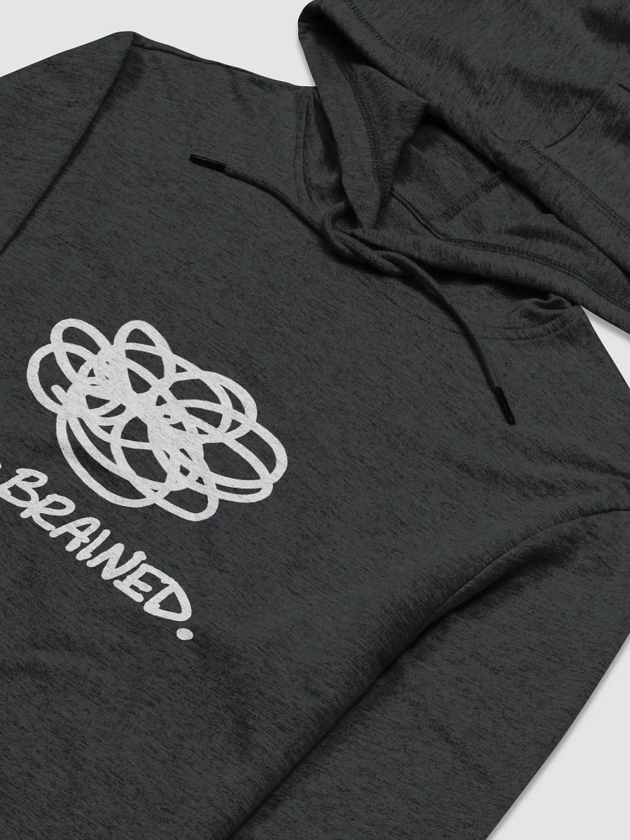 BUSY-BRAINED (white design) printed lightweight hoodie product image (1)