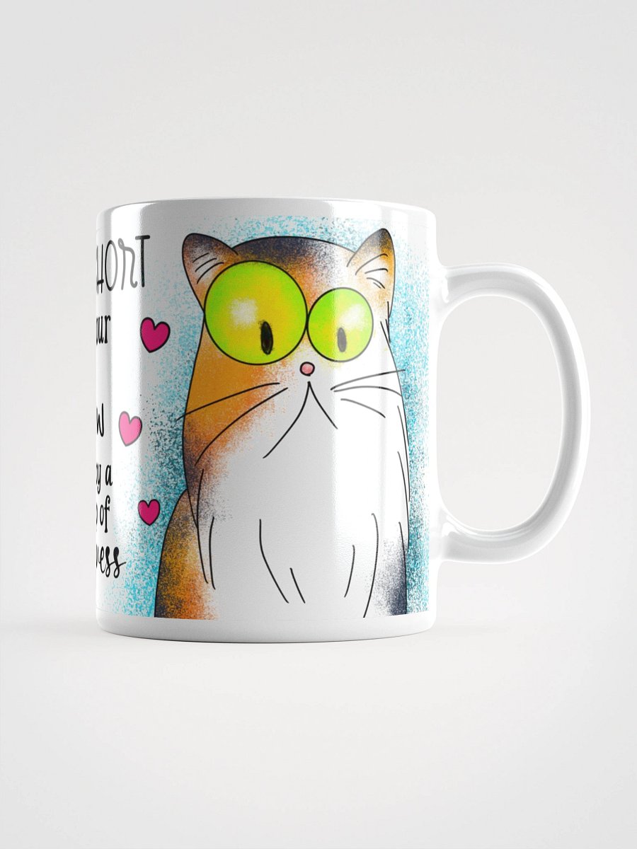 Meow Hug Life: White Glossy Mug product image (5)