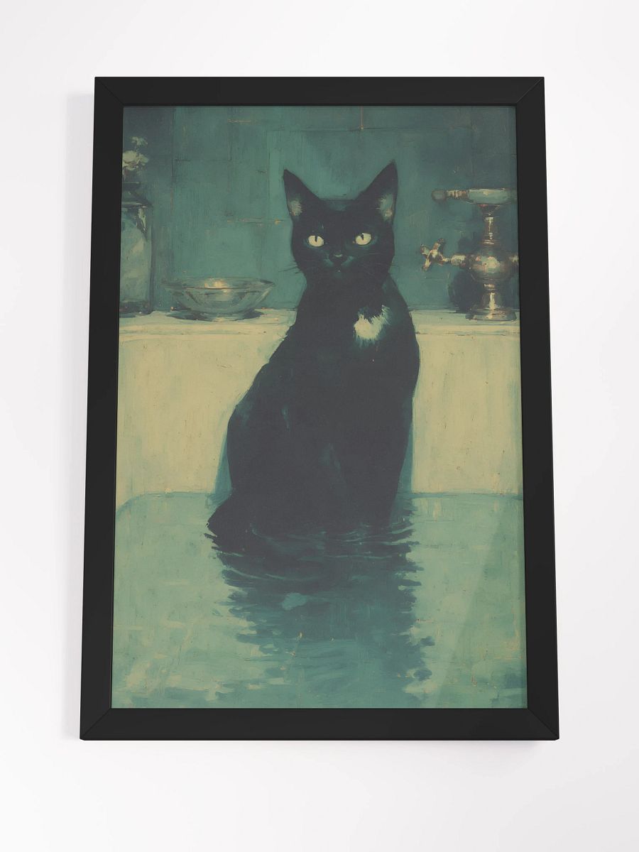Ethereal Feline Serenity Framed Poster product image (4)