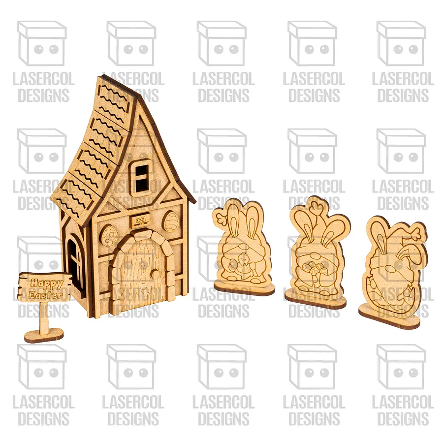 Easter Gnomes House Set 2 - Laser Cut Files product image (2)