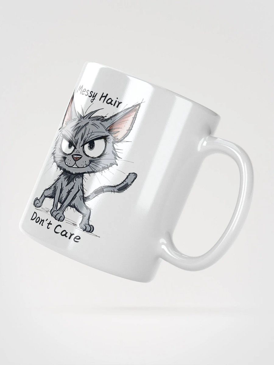 Messy Hair Don't Care Funny Cats Duo Mug product image (11)