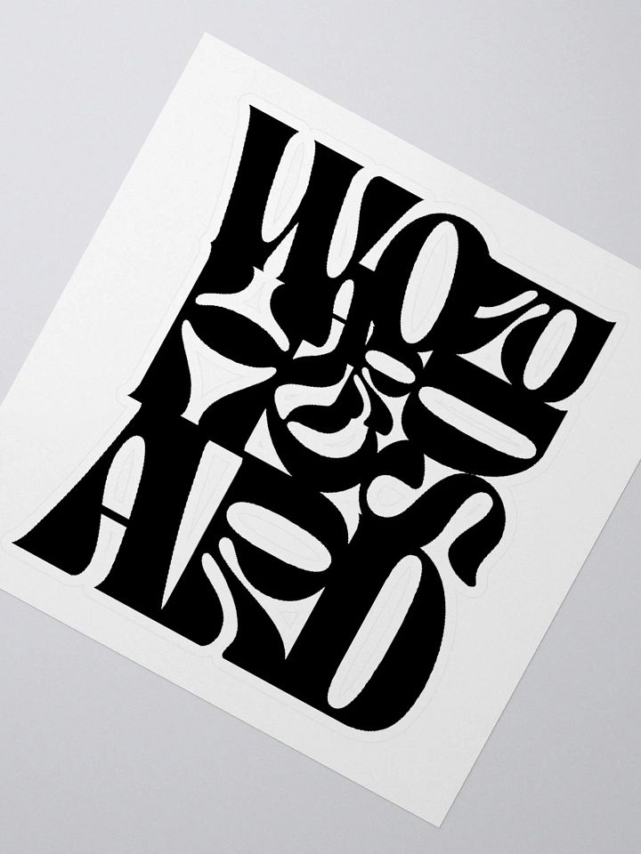 Words Are Hard Sticker BLK product image (2)