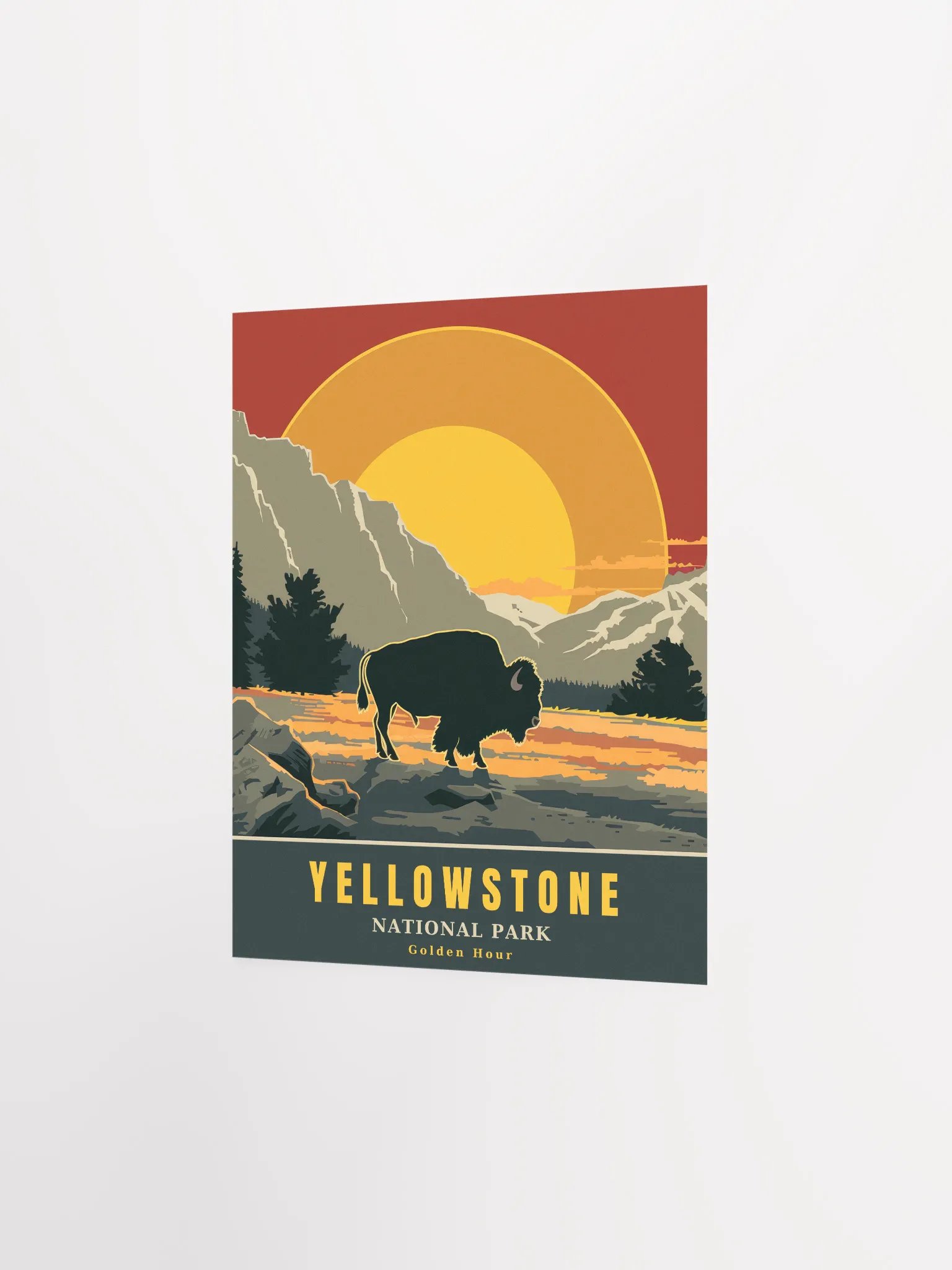 Yellowstone National Park Retro Travel Poster product image (27)