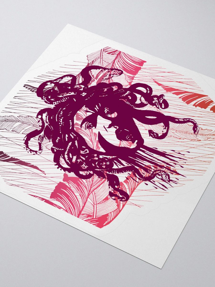 Sticker - Medusa on Purple Feathers product image (3)