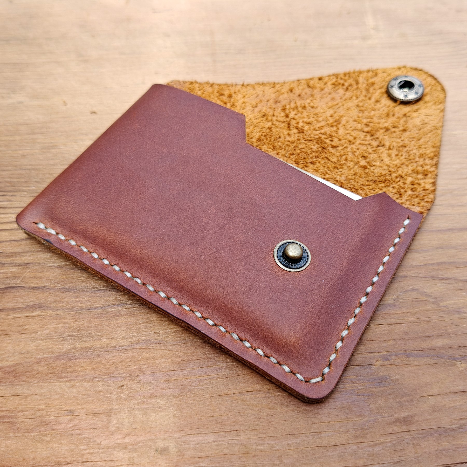 MEEBOY Handmade Leather Business Card Holder, Credit Card Wallet for Men and Women product image (4)