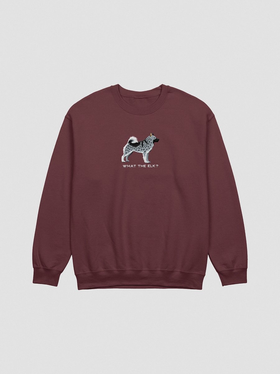 What the Elk? Sweatshirt (Embroidered) of a Norwegian Elkhound(Gray) product image (4)