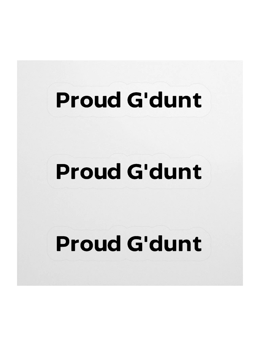 Pround G'dunt Stickers product image (3)