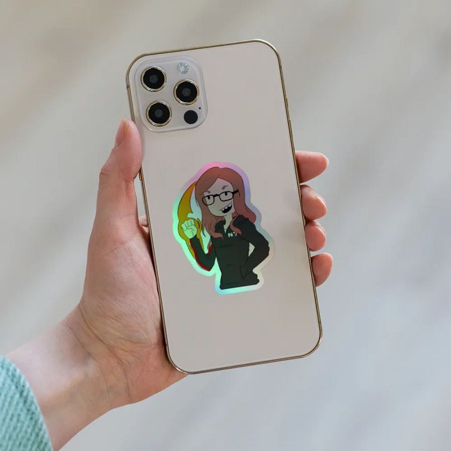 Ishcakes OG Logo Holo Sticker product image (8)